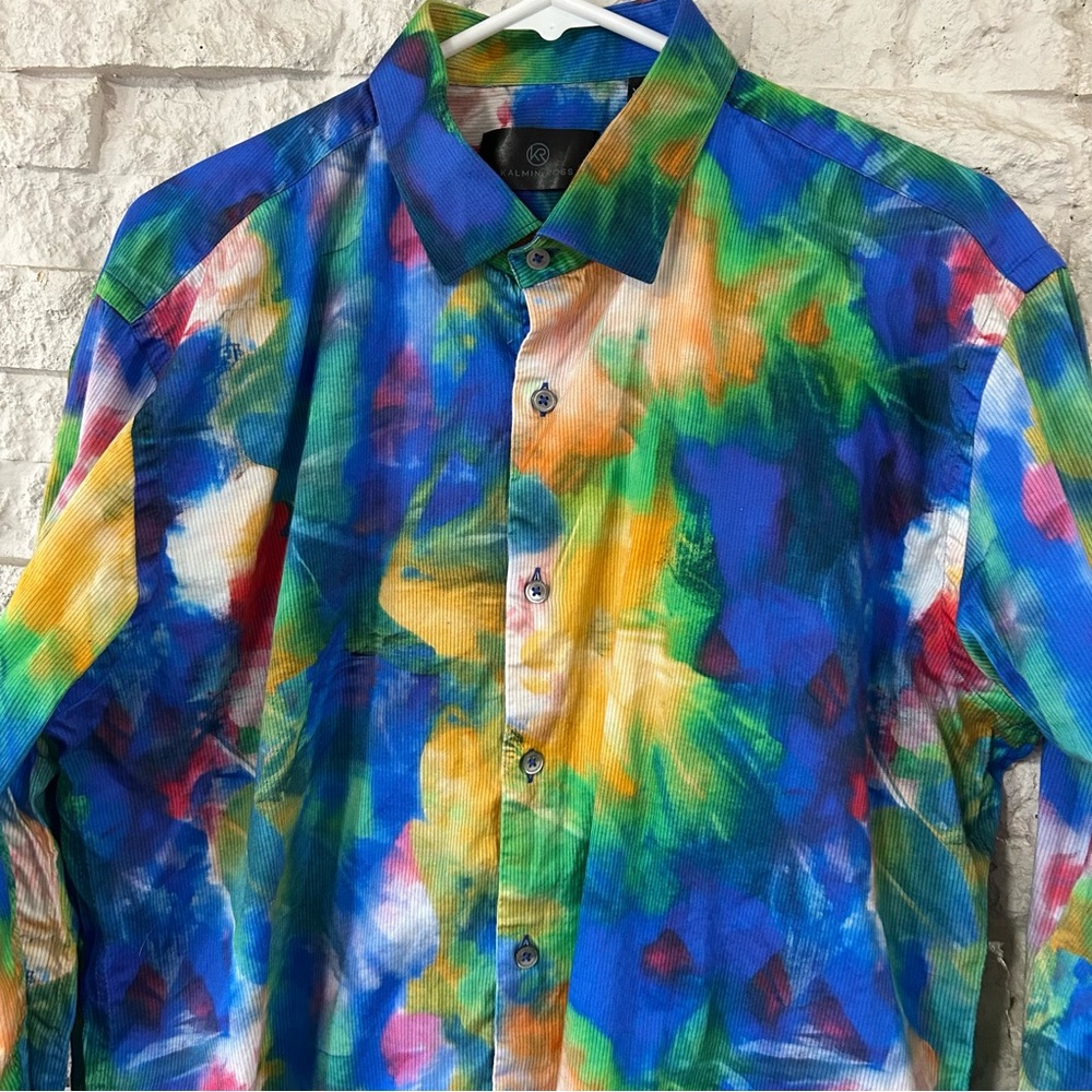 Vibrant Multicolor Men's Casual Shirt XXL